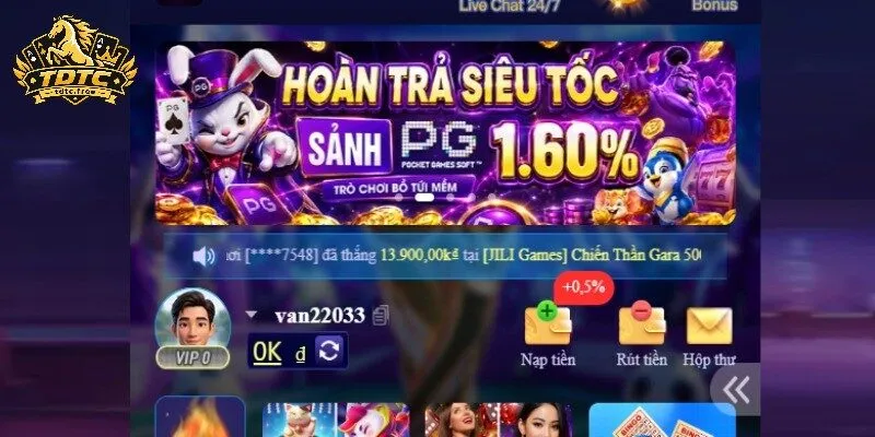 Hoàn trả TDTC được tính theo cược hợp lệ