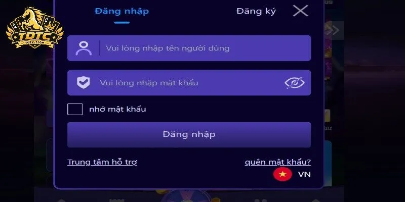 Hướng dẫn TDTC giúp kiểm tra bước đăng nhập